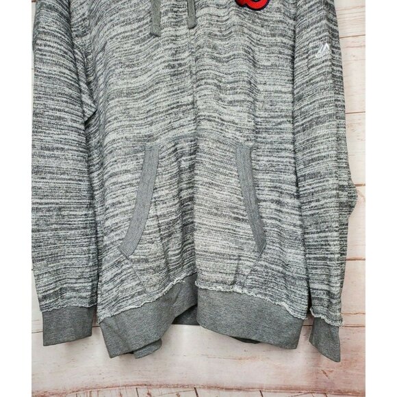 Boston Red Sox Majestic XL Gray Distressed Full Zip Hooded Sweatshirt - Picture 7 of 12
